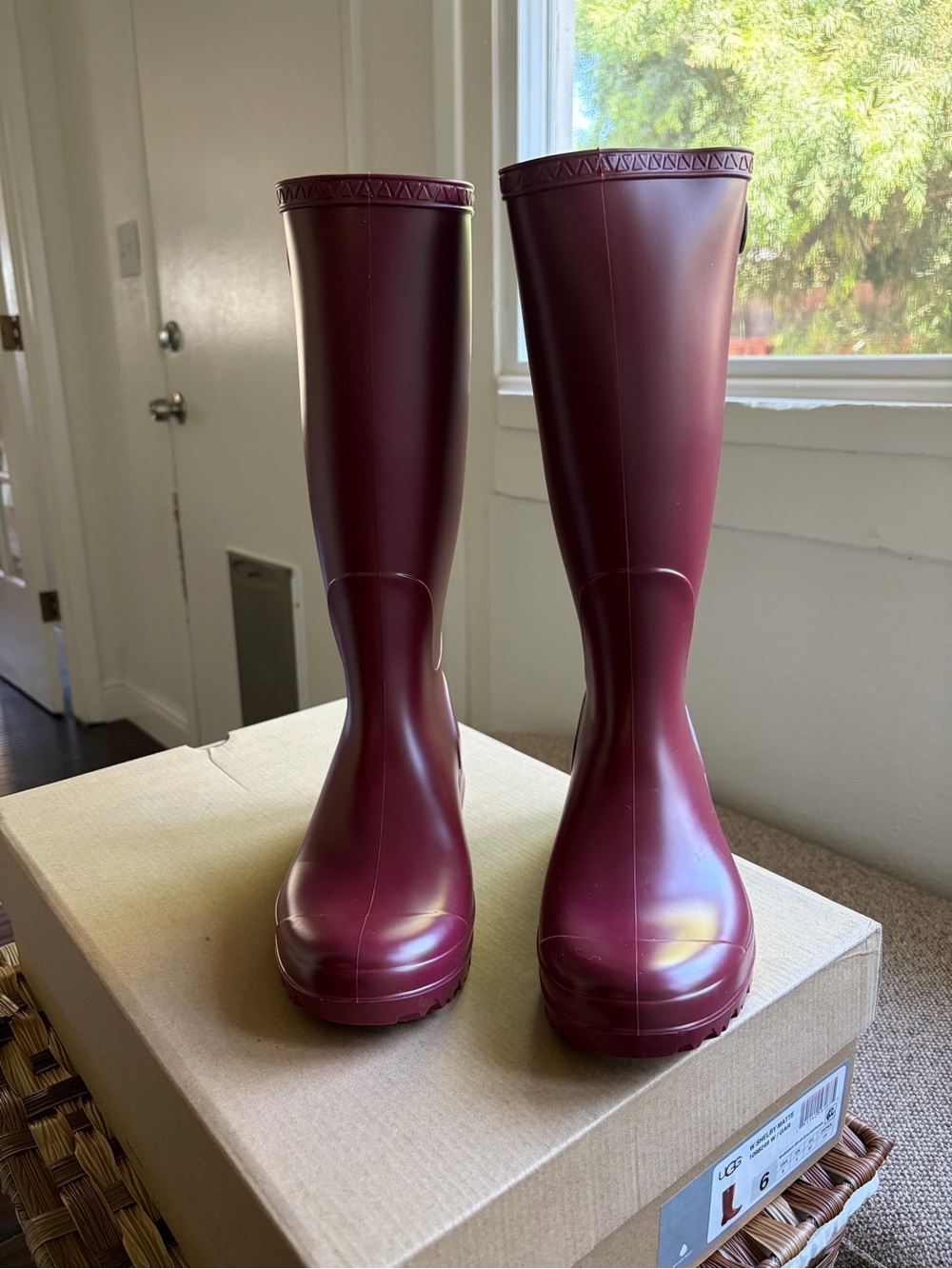 UGG Women's Tall Waterproof Boots in Burgundy
